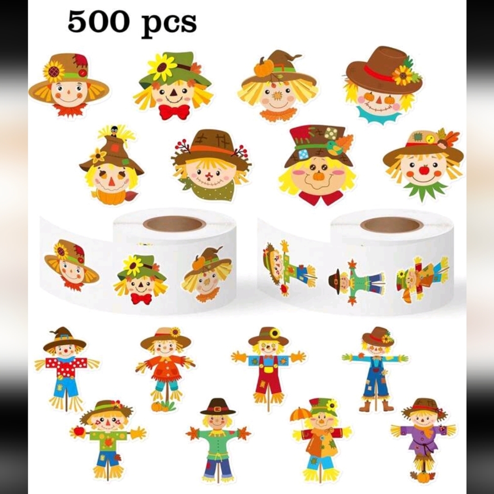 Scarecrow Stickers - 500 pcs